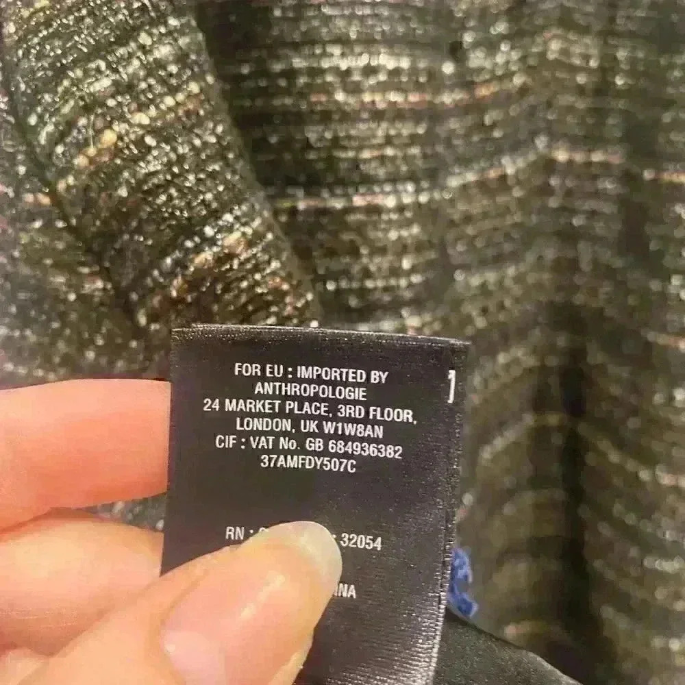 Anthropologie MOULINETTE SOURS Glissade
Shimmer Metallic Tweed Dress - Picture 11 of 11